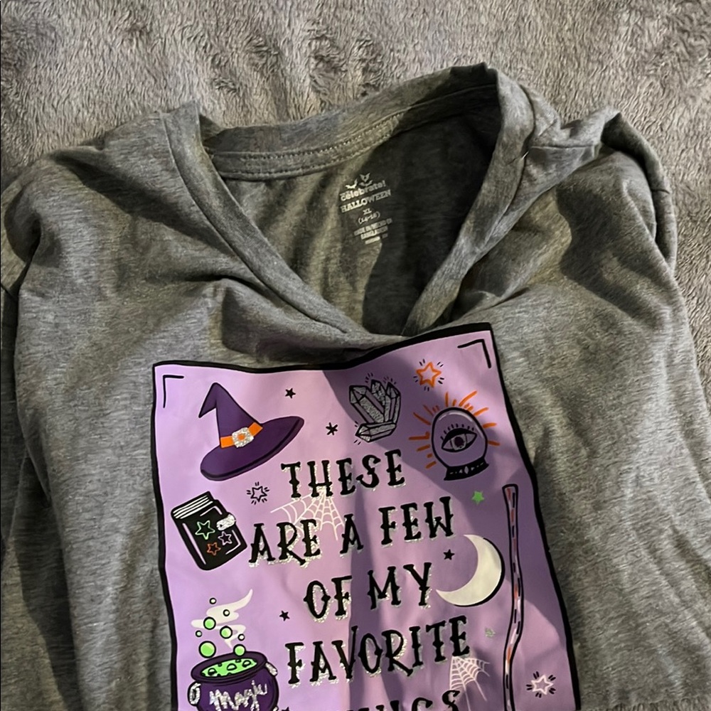 Gray and Purple Graphic shirt